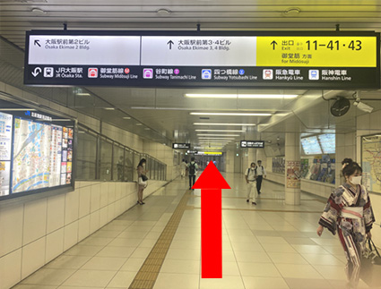 北新地駅東口改札