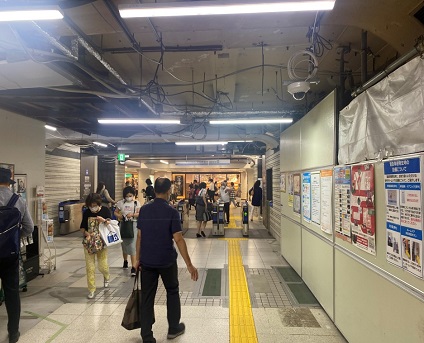 阪神梅田駅地東口改札