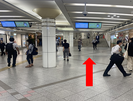 阪急梅田駅からルート